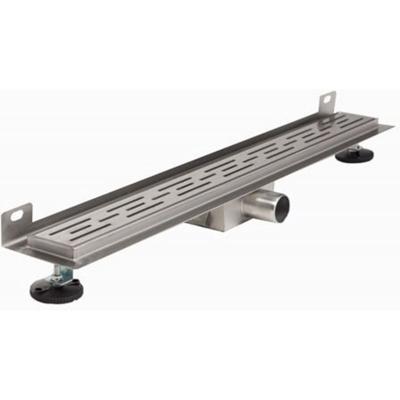 Wiesbaden Eco RVS douchegoot met muurflens 60 cm
