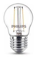 Philips LED 76329900 LED-lamp Energielabel F (A - G) E27 Kogel 2 W = 25 W Warmwit (Ø x h) 4.5 cm x 7.8 cm Filament / Retro-LED 1 stuk(s) - thumbnail