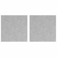 VidaXL Trap tread vierkant 2 pcs zilver 40 x 40 cm aluminium - thumbnail
