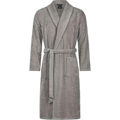 Luxe heren badjas Cawö - 100% katoen met wafelstructuur - grijs-58