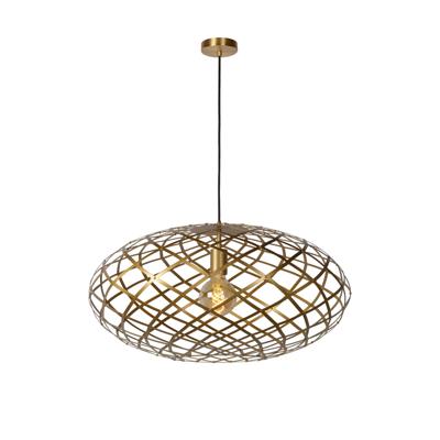 Lucide WOLFRAM - Hanglamp - Ø 65 cm - 1xE27 - Mat Goud / Messing