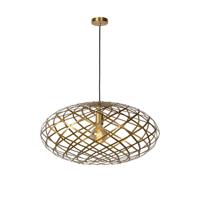 Lucide WOLFRAM - Hanglamp - Ø 65 cm - 1xE27 - Mat Goud / Messing - thumbnail
