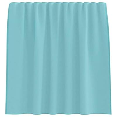 VidaXL Gordijnen voile met roedezakken 2 st turkoois VidaXL Gordijnen voile met roedezakken 2 st turkoois
