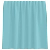 Gordijnen voile met roedezakken 2 st turkoois - thumbnail