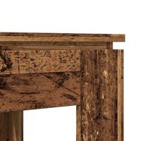 Eettafel 120x60x76 cm bewerkt hout oud houtkleurig - thumbnail