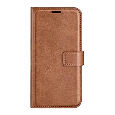 Casecentive Leren Wallet case met sluiting iPhone 14 bruin
