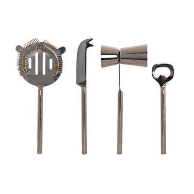 Cocktail Set DKD Home Decor 37 x 9 x 18 cm Zilverkleurig Roestvrij staal