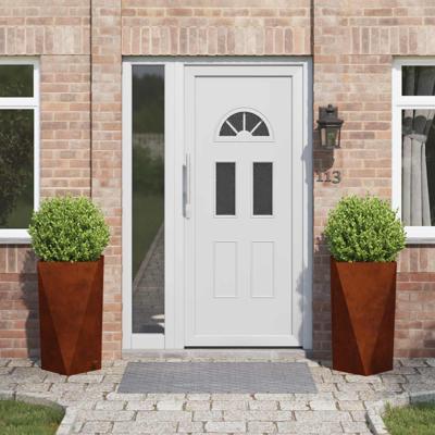 Plantenbak 2 pcs Roestig 40 x 40 x 75 cm Cortenstaal