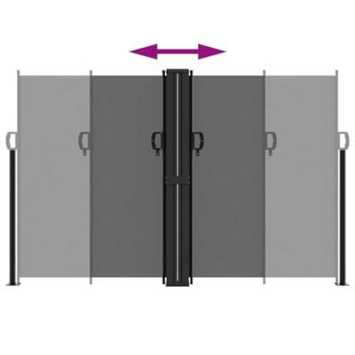 Windscherm uittrekbaar 160x1200 cm antracietkleurig Windscherm uittrekbaar 160x1200 cm antracietkleurig