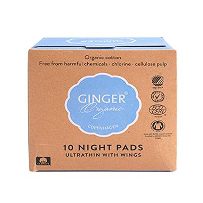 Ginger Organic Maandverband Ultradun Night Ginger Organic Maandverband Ultradun Night