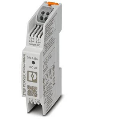 Phoenix Contact 1088495 DIN-rail netvoeding 24 V/DC 0.63 A 15 W Aantal uitgangen:1 x Inhoud 1 stuk(s)
