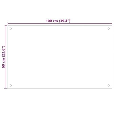 VidaXL Keuken spatscherm 2 pcs zwart 100 x 60 cm gehard glas VidaXL Keuken spatscherm 2 pcs zwart 100 x 60 cm gehard glas