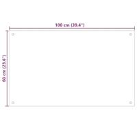 VidaXL Keuken spatscherm 2 pcs zwart 100 x 60 cm gehard glas - thumbnail