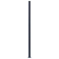 VidaXL Schuttingpalen 3 st 185 cm aluminium donkergrijs - thumbnail