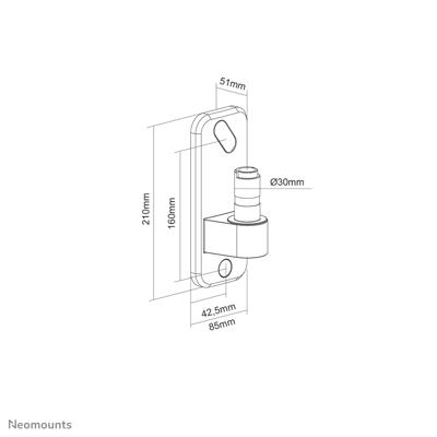 Neomounts AWL75-450WH Wandadapter Aantal monteerbare displays: 1 Display(s) Wit Neomounts AWL75-450WH Wandadapter Aantal monteerbare displays: 1 Display(s) Wit