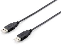 Equip USB-kabel polyzak 1,80 Meter zwart - thumbnail