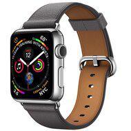 Classic lederen bandje - Grijs - Geschikt voor Apple Watch 44mm / 45mm / 46mm / 49mm - thumbnail