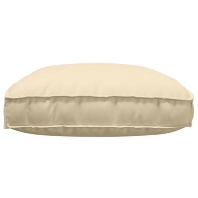 Palletkussen voor zitting Beige 120 x 80 x 12 cm Oxford stof - thumbnail