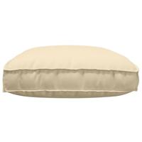 Palletkussen voor zitting Beige 120 x 80 x 12 cm Oxford stof - thumbnail