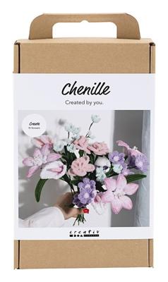 Creativ Company Hobbyset bloemen van chenilledraad, bloemen, pastelkleuren, 1 doos Creativ Company Hobbyset bloemen van chenilledraad, bloemen, pastelkleuren, 1 doos