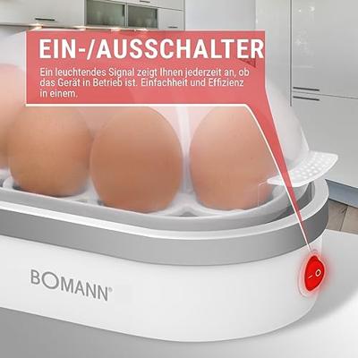 Bomann EK 5022 CB 6 eieren 400 W Zilver, Transparant, Wit