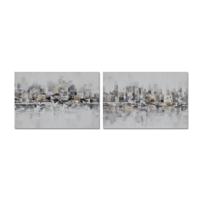 Canvas DKD Home Decor Canvas Hout MDF 120 x 2,8 x 80 cm - thumbnail