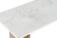 Wandtafel Home ESPRIT Wit Bruin Marmer Mangohout 120 x 38 x 77 cm - thumbnail