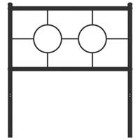 Hoofdbord 80 cm metaal zwart - thumbnail