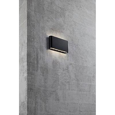 Nordlux LED Wandlamp Kinver zwart 12W 3000K IP54 - 4800980 Nordlux LED Wandlamp Kinver zwart 12W 3000K IP54 - 4800980