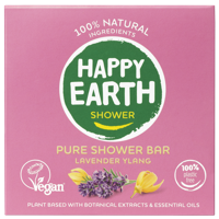 Happy Earth Showerbar lavender ylang 90 Gram - thumbnail