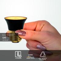 Lucide G45 - Led lamp - Ø 4,3 cm - LED 3 StepDim - E27 - 1x5W 2700K - Zwart - thumbnail