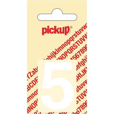 Plakcijfer Helvetica 40 mm Sticker witte cijfer 5 Pickup - Pickup Plakcijfer Helvetica 40 mm Sticker witte cijfer 5 Pickup - Pickup