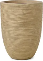 Capi nature elegant laag rib nl vaas 46x58 cm beige - thumbnail