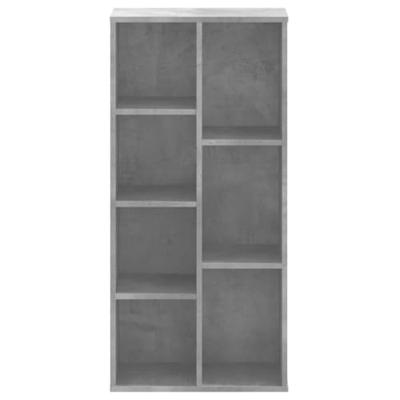 Boekenkast 50x25x105 cm bewerkt hout betongrijs