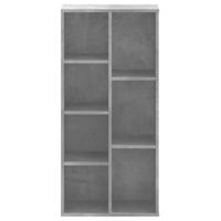 Boekenkast 50x25x105 cm bewerkt hout betongrijs - thumbnail
