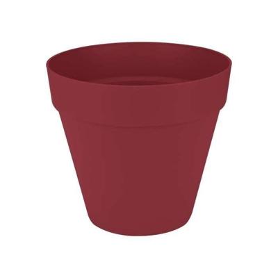 Bloempot - Elho - Loft Urban Round - Wielen 40 - Rood - L 39 x B 38,5 x H 35 cm - Buiten - 100% gerecycled Bloempot - Elho - Loft Urban Round - Wielen 40 - Rood - L 39 x B 38,5 x H 35 cm - Buiten - 100% gerecycled