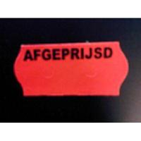 Etiket 2612 fluor rood perm AFGEPRIJSD - thumbnail