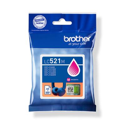 Brother LC-521M Cartridge Inkt Paars - thumbnail