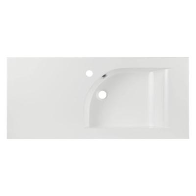 Wastafel Differnz Style 100 cm Asymmetrisch Links Wit Differnz Wastafel Differnz Style 100 cm Asymmetrisch Links Wit Differnz