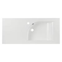 Wastafel Differnz Style 100 cm Asymmetrisch Links Wit Differnz - thumbnail