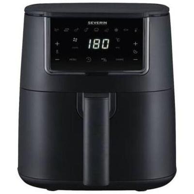 Severin FR 2461 Airfryer 4 l 1300 W Timerfunctie, Met display Zwart
