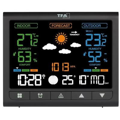 TFA Dostmann CONTRAST 35.1171.01 Draadloos weerstation Verwachting voor 12 tot 24 uur Aantal sensoren max.: 3 TFA Dostmann CONTRAST 35.1171.01 Draadloos weerstation Verwachting voor 12 tot 24 uur Aantal sensoren max.: 3