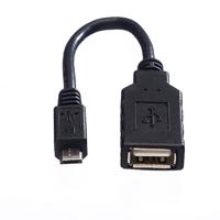 ROLINE USB 2.0 Kabel, USB A Female - Micro USB B Male, OTG, 0,15 m - thumbnail