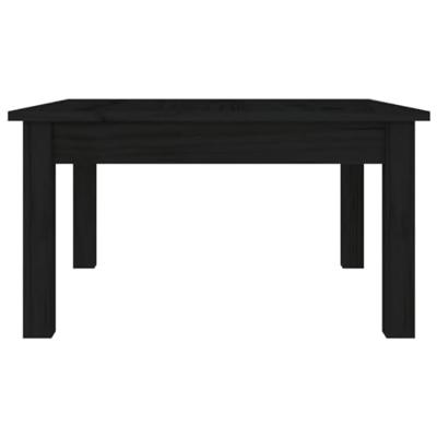 Salontafel 55x55x30 cm massief grenenhout zwart