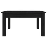 Salontafel 55x55x30 cm massief grenenhout zwart - thumbnail