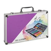 Creative Craft Group Luxe metalen kleurkoffer, 79dlg. - thumbnail
