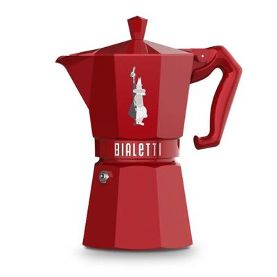 Italiaanse Koffiepot Bialetti MOKA EXCLUSIVE Rood Aluminium 6 Kopjes - thumbnail