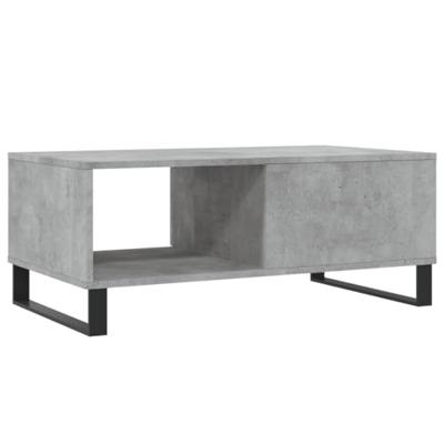 Salontafel 90x50x36,5 cm bewerkt hout betongrijs