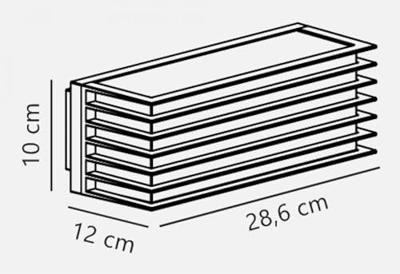 Nordlux Fluctus 28 gevelverlichting zwart breed 2x E27 fitting 'Nordlux Fluctus 28' Nordlux Fluctus 28 gevelverlichting zwart breed 2x E27 fitting 'Nordlux Fluctus 28'