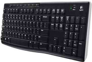 Logitech Wireless Keyboard K270 toetsenbord RF Draadloos QWERTY Engels Zwart